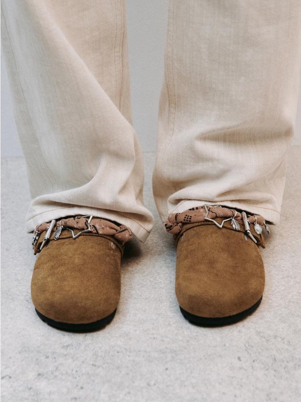 Zara Girls Bandana Chain Clog